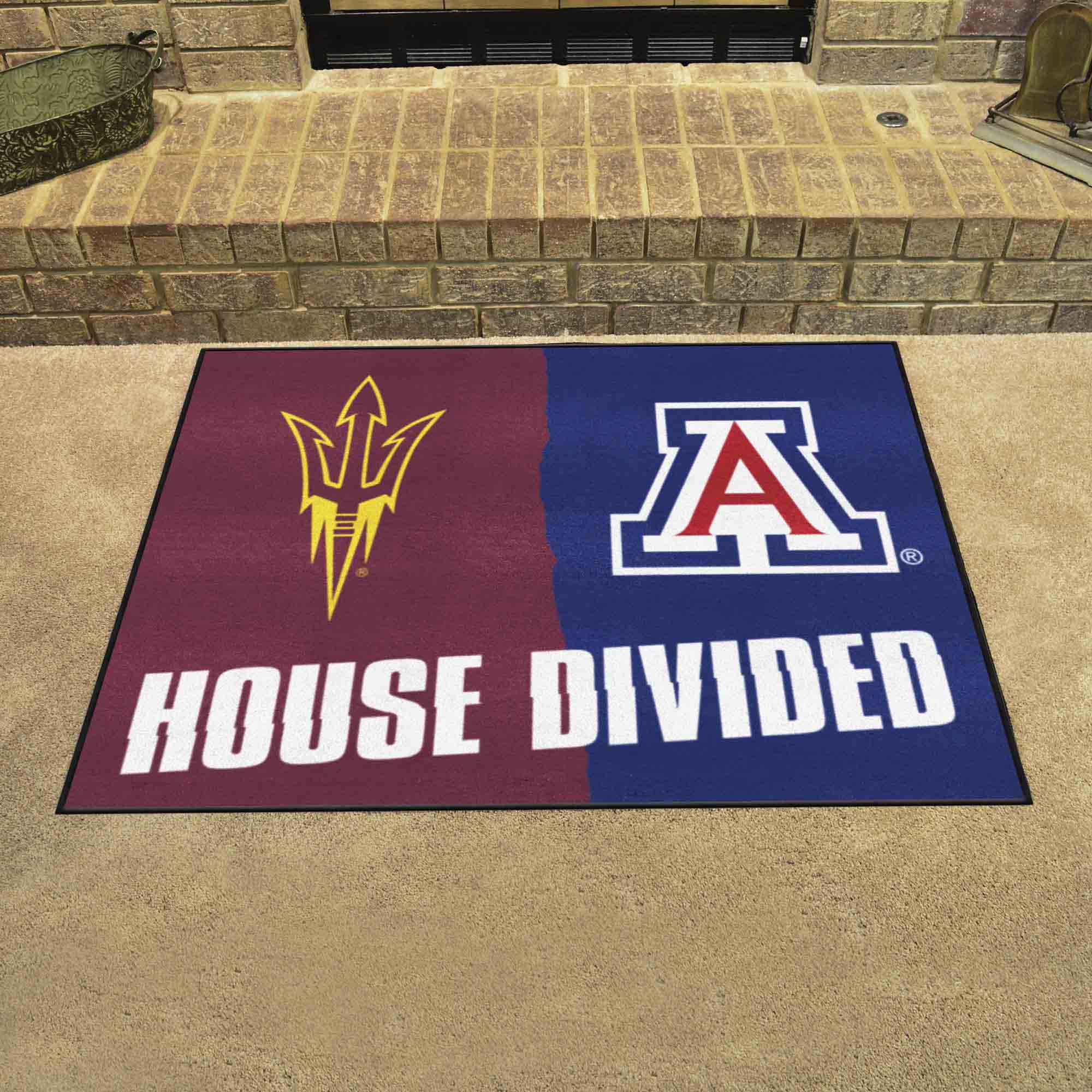 House Divided - Arizona State / Arizona House Divided House Divided Rug - 34 in. x 42.5 in. - House Divided - Arizona State / Arizona