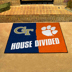 House Divided - Georgia Tech / Clemson House Divided House Divided Rug - 34 in. x 42.5 in. - House Divided - Georgia Tech / Clemson