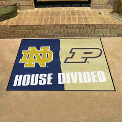 House Divided - Notre Dame / Purdue House Divided House Divided Rug - 34 in. x 42.5 in. - House Divided - Notre Dame / Purdue