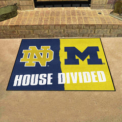 House Divided - Notre Dame / Michigan House Divided House Divided Rug - 34 in. x 42.5 in. - House Divided - Notre Dame / Michigan