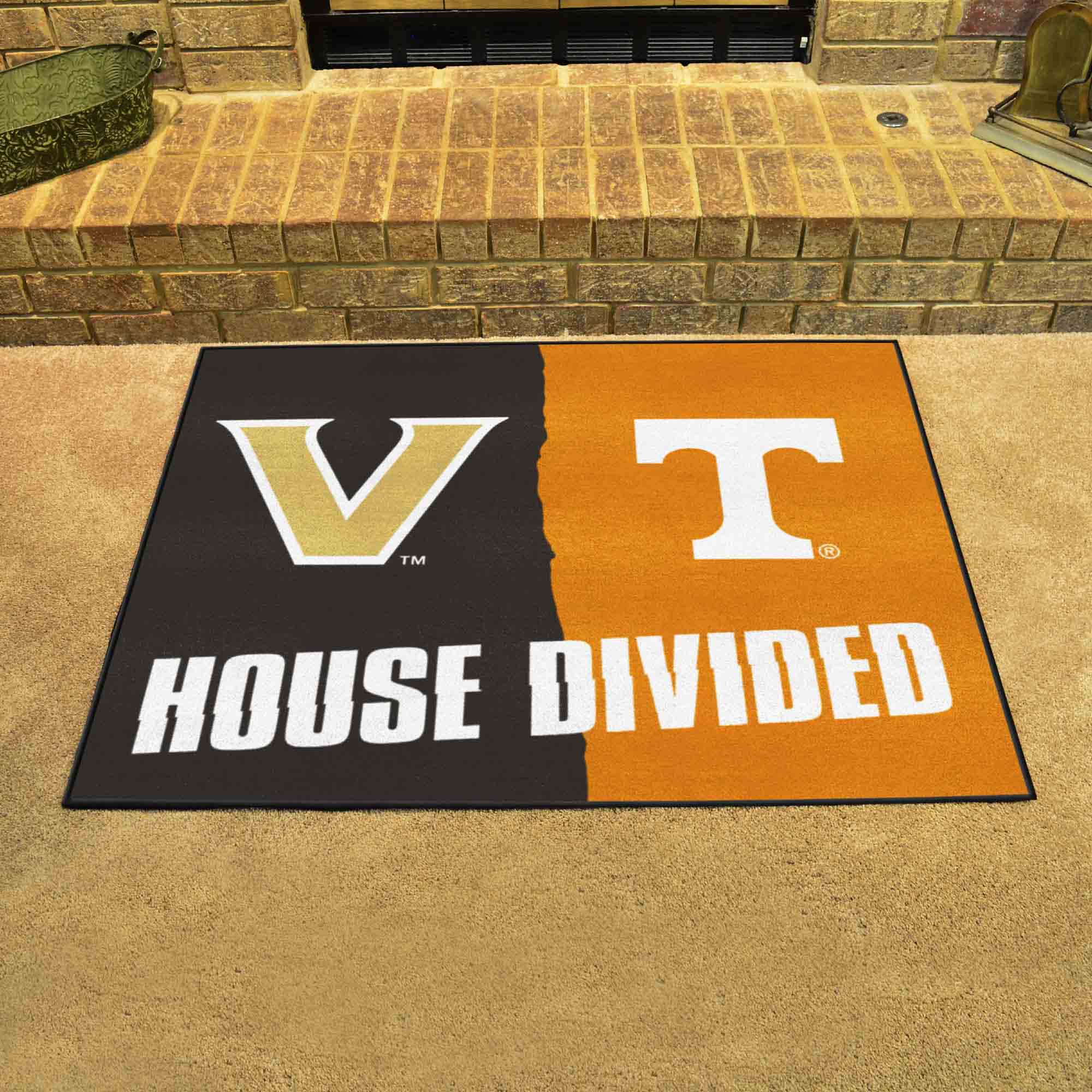 House Divided - Vanderbilt / Tennessee House Divided House Divided Rug - 34 in. x 42.5 in. - House Divided - Vanderbilt / Tennessee