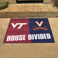 House Divided - Virginia Tech / Virginia House Divided House Divided Rug - 34 in. x 42.5 in. - House Divided - Virginia Tech / Virginia