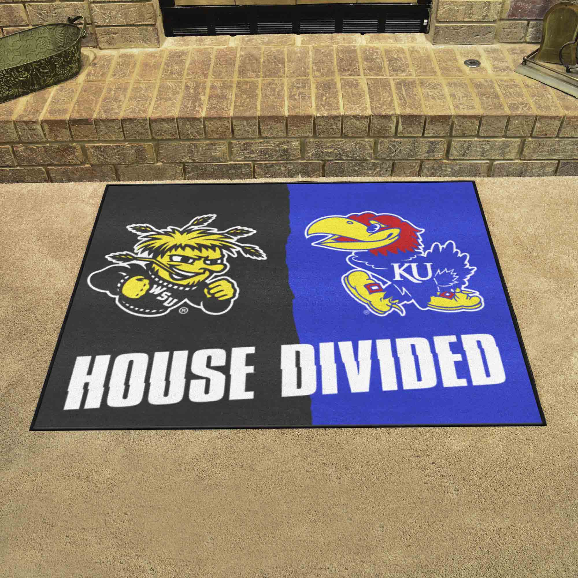 House Divided - Wichita State / Kansas House Divided House Divided Rug - 34 in. x 42.5 in. - House Divided - Wichita State / Kansas