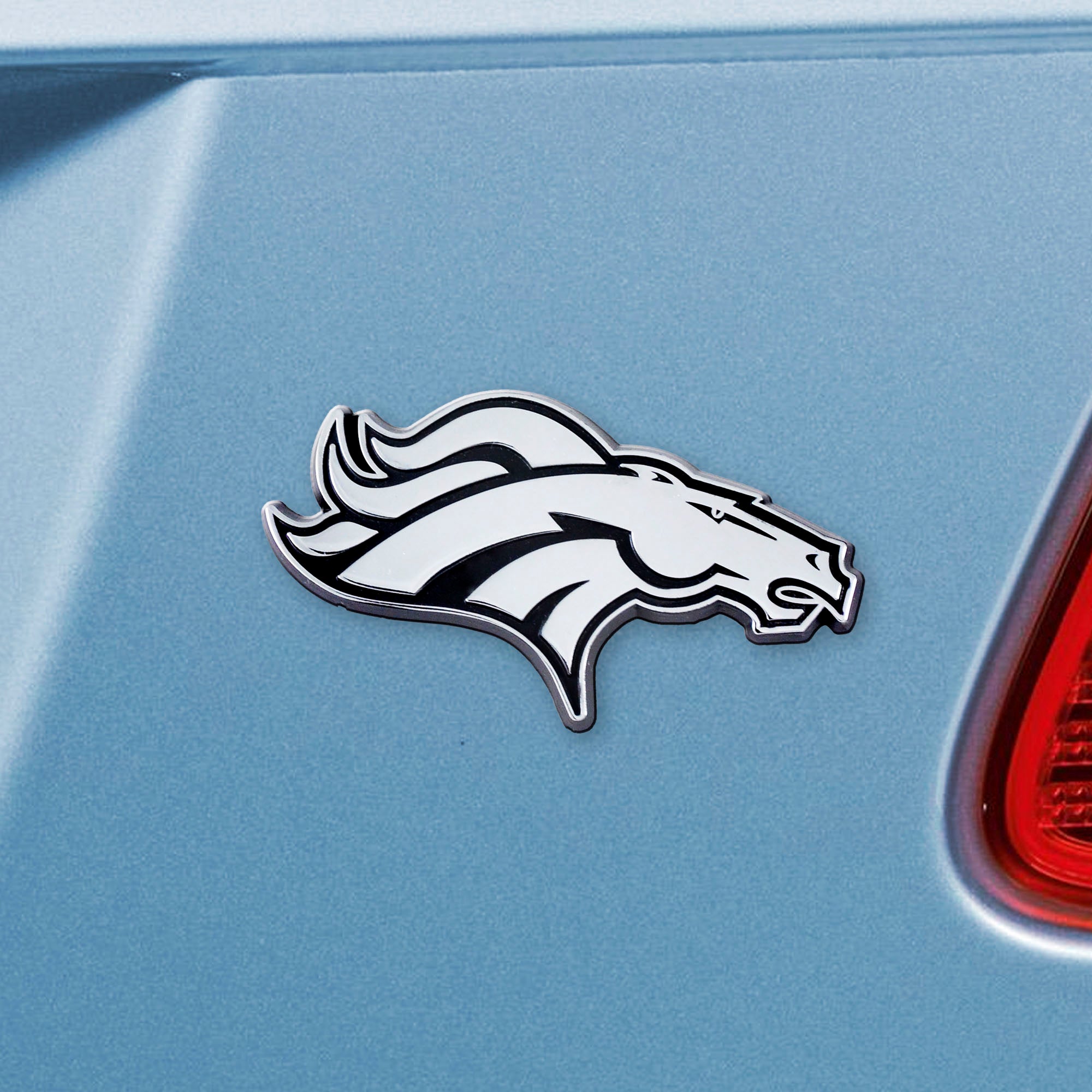 Denver Broncos 3D Chrome Metal Emblem