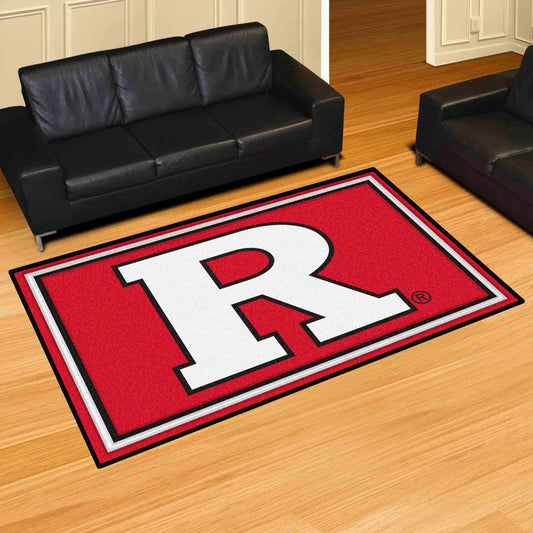 Rutgers Scarlett Knights 5ft. x 8 ft. Plush Area Rug