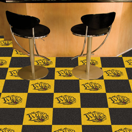 UAPB Golden Lions Team Carpet Tiles - 45 Sq Ft.