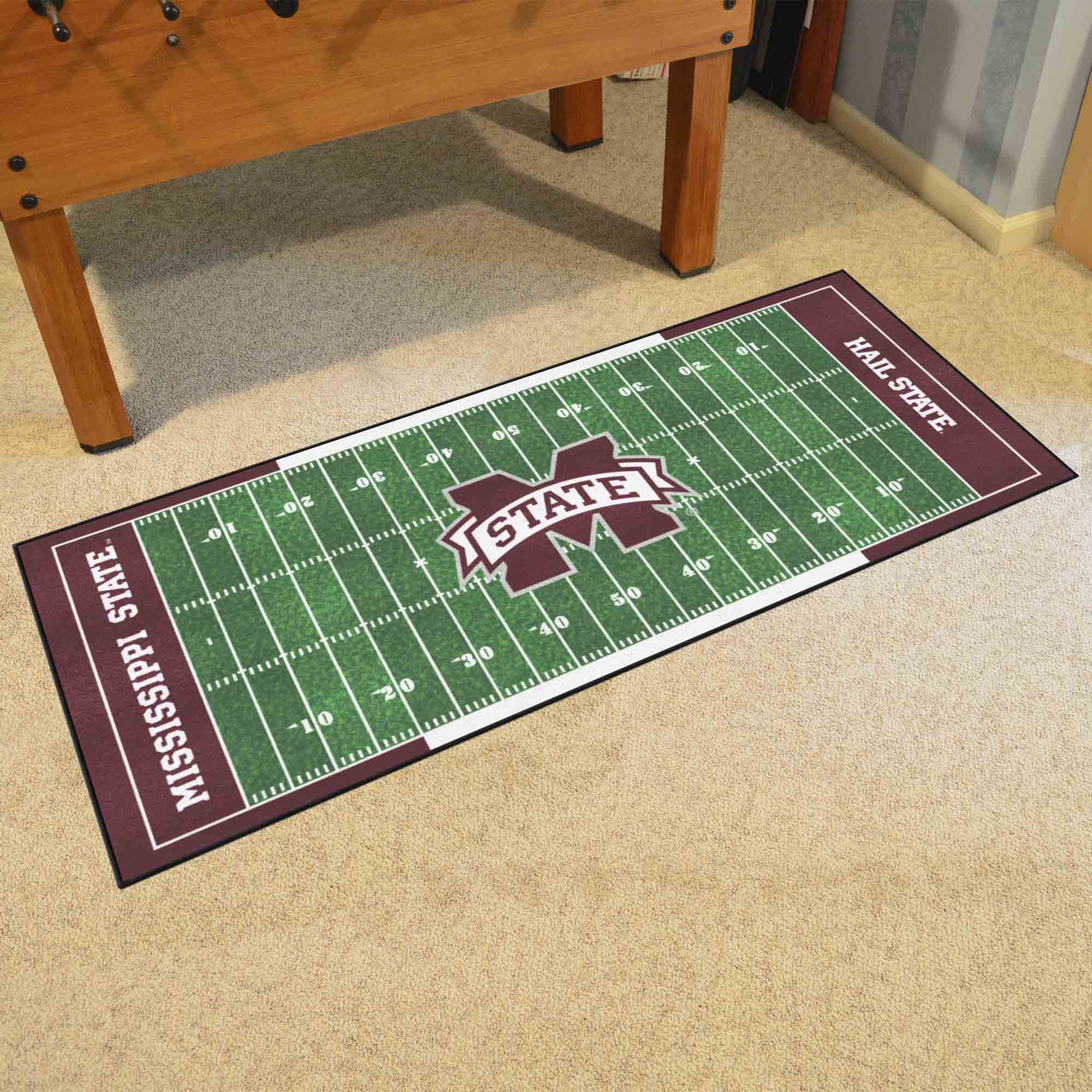 Mississippi State Bulldogs Field Runner Mat - 30in. x 72in.