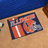 Illinois Illini Starter Mat Accent Rug - 19in. x 30in., Unifrom Design