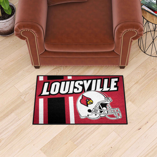 Louisville Cardinals Starter Mat Accent Rug - 19in. x 30in., Unifrom Design