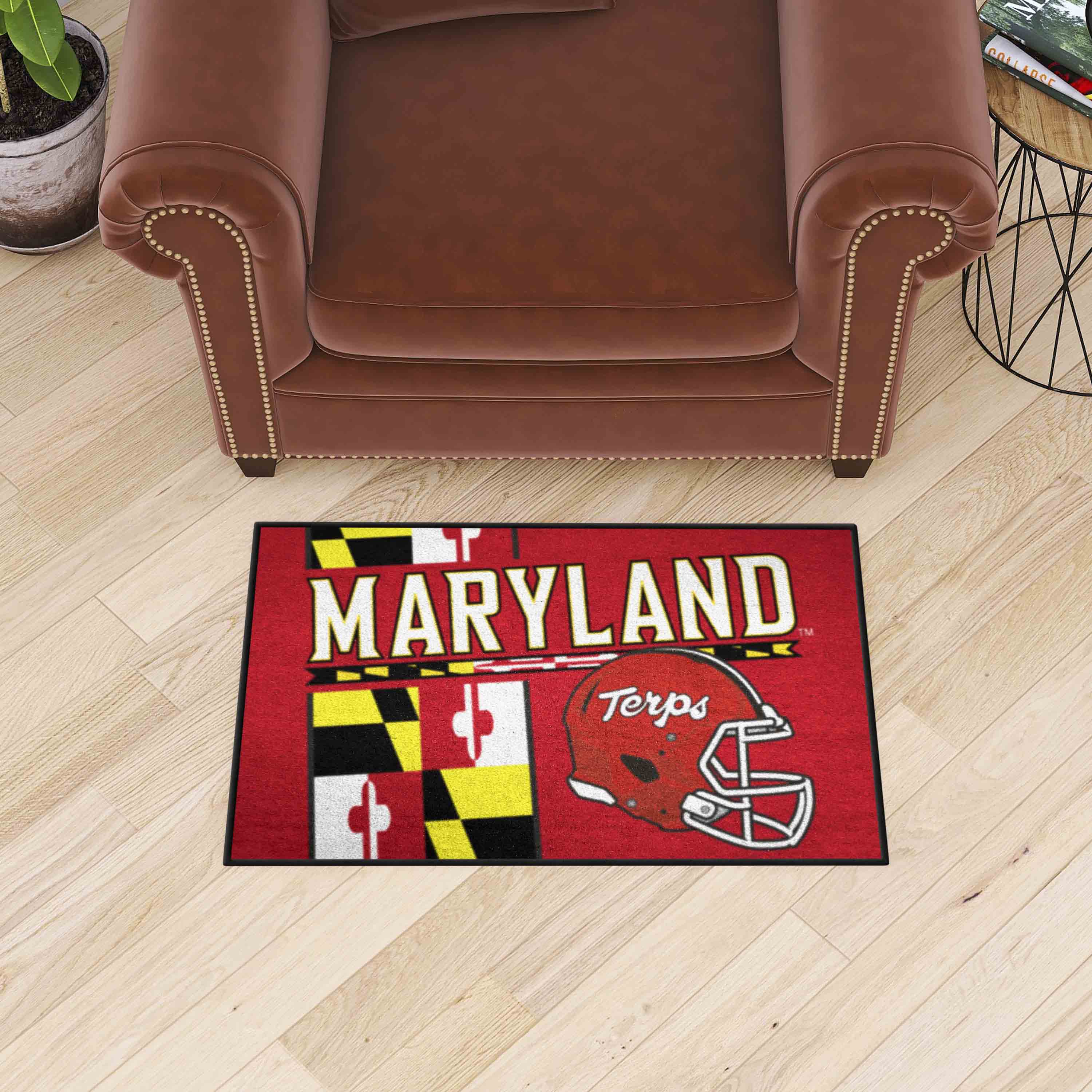 Maryland Terrapins Starter Mat Accent Rug - 19in. x 30in., Unifrom Design