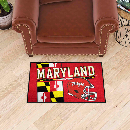 Maryland Terrapins Starter Mat Accent Rug - 19in. x 30in., Unifrom Design