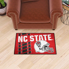 NC State Wolfpack Starter Mat Accent Rug - 19in. x 30in., Unifrom Design - NC State