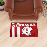 Nebraska Cornhuskers Starter Mat Accent Rug - 19in. x 30in., Unifrom Design