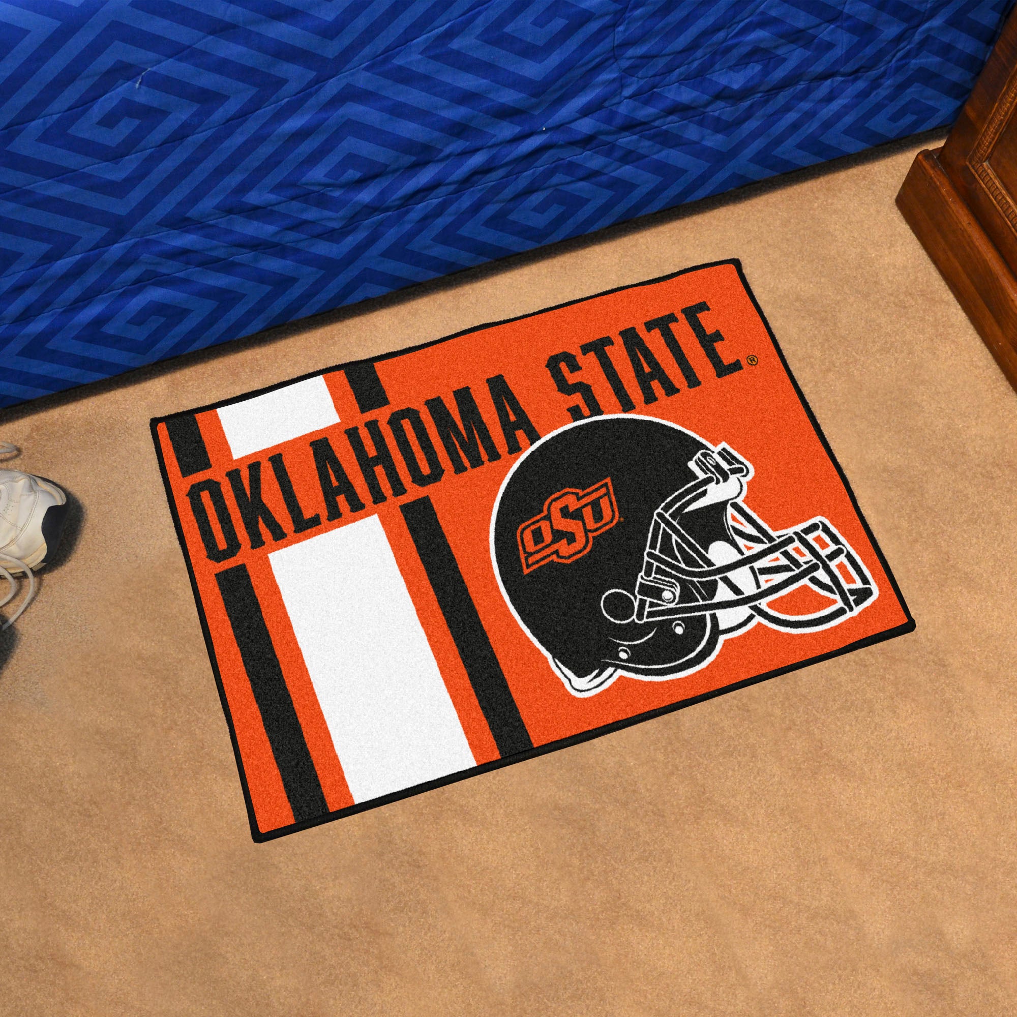 Oklahoma State Cowboys Starter Mat Accent Rug - 19in. x 30in., Unifrom Design - Oklahoma State