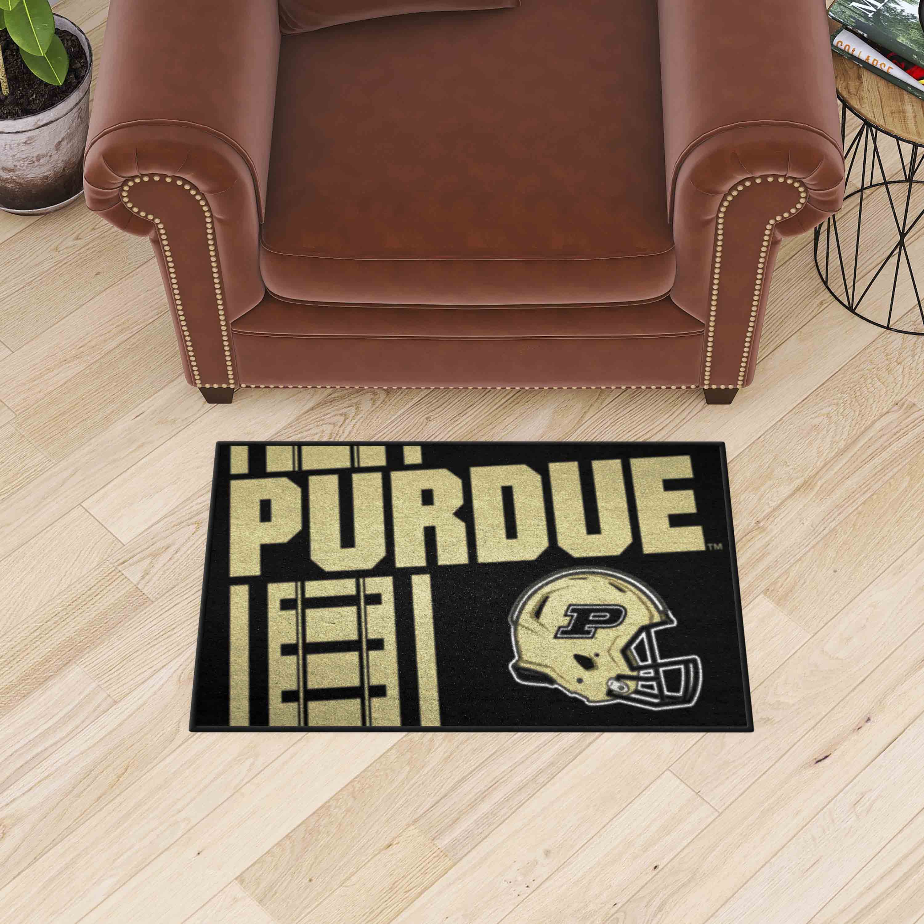 Purdue Boilermakers Starter Mat Accent Rug - 19in. x 30in., Unifrom Design