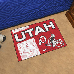 Utah Utes Starter Mat Accent Rug - 19in. x 30in., Unifrom Design - Utah