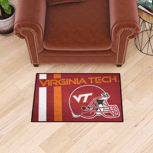 Virginia Tech Hokies Starter Mat Accent Rug - 19in. x 30in., Unifrom Design