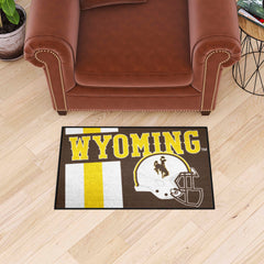 Wyoming Cowboys Starter Mat Accent Rug - 19in. x 30in., Unifrom Design