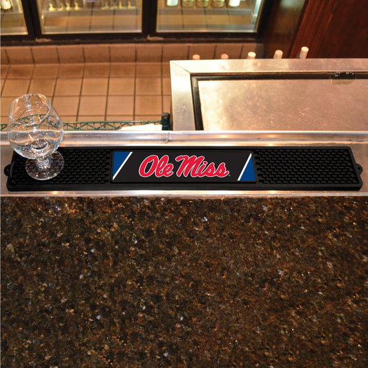 Ole Miss Rebels Bar Drink Mat - 3.25in. x 24in.