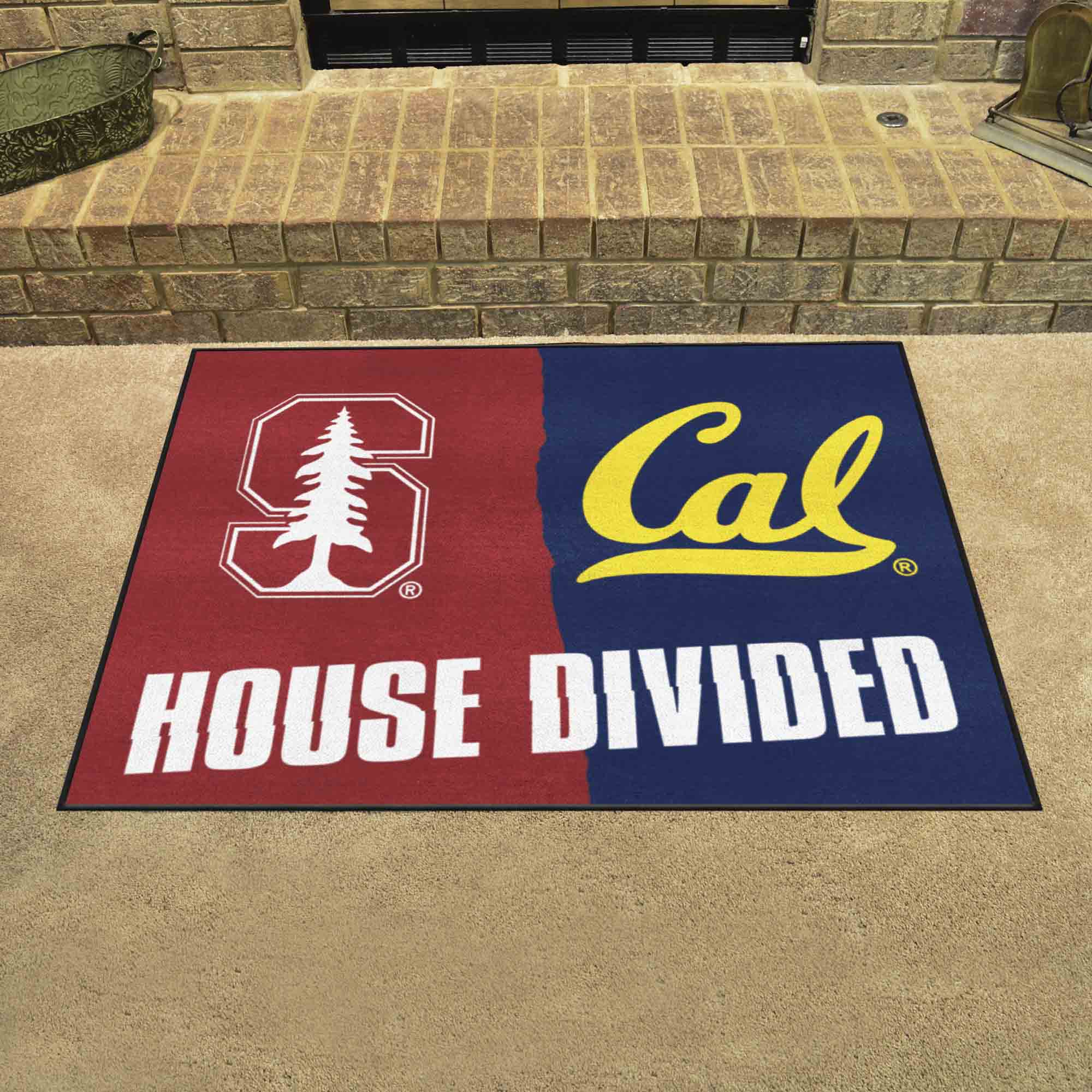 House Divided - Stanford / UC-Berkeley House Divided House Divided Rug - 34 in. x 42.5 in. - House Divided - Stanford / Cal-Berkeley