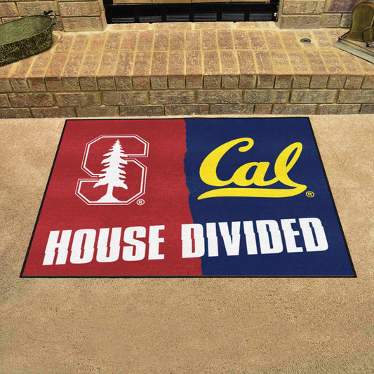 House Divided - Stanford / UC-Berkeley House Divided House Divided Rug - 34 in. x 42.5 in. - House Divided - Stanford / Cal-Berkeley