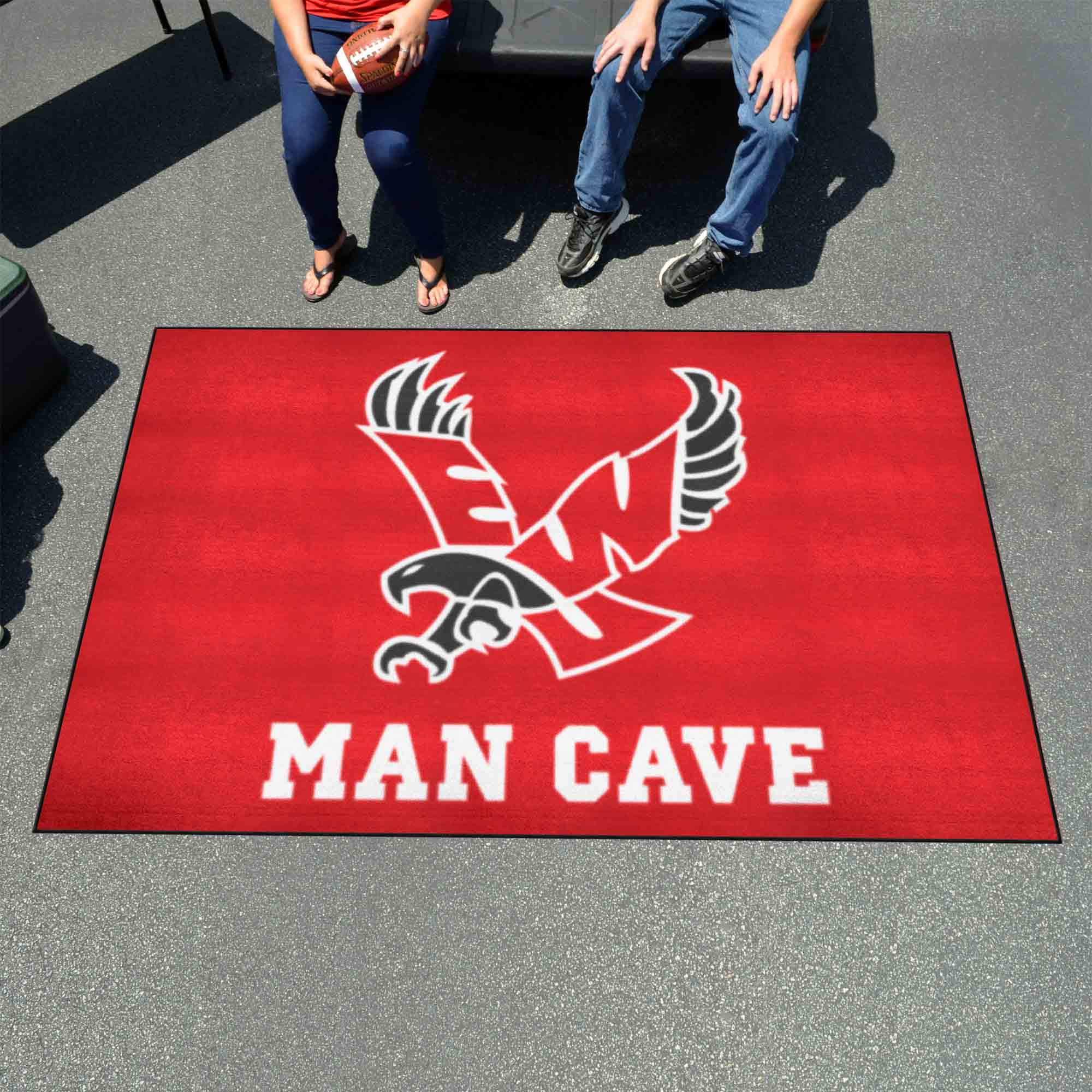 Eastern Washington Eagles Man Cave Ulti-Mat Rug - 5ft. x 8ft., Red