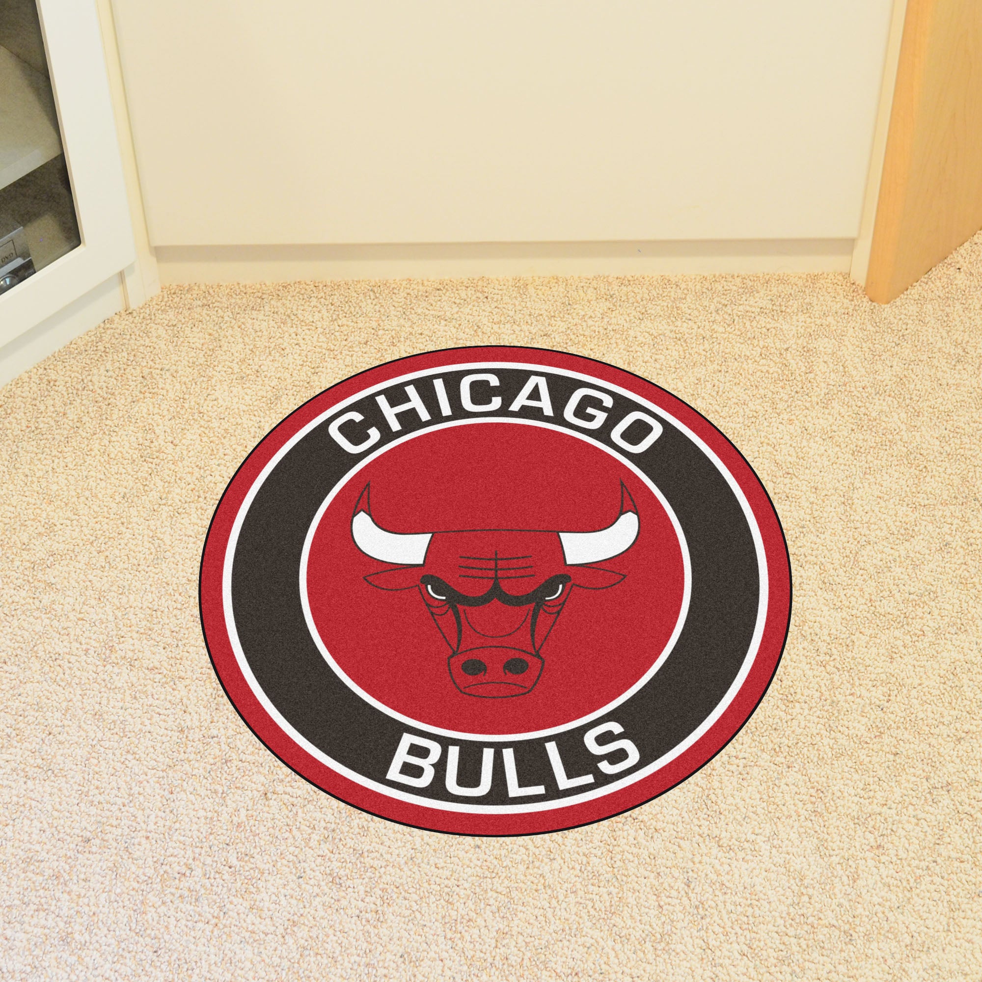 Chicago Bulls Roundel Rug - 27in. Diameter - Chicago Bulls