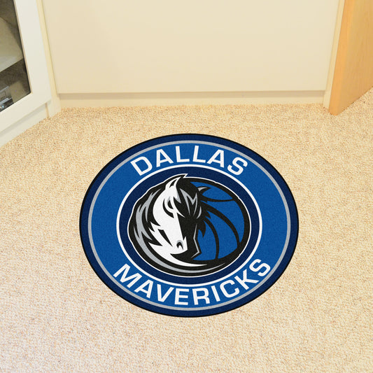 Dallas Mavericks Roundel Rug - 27in. Diameter