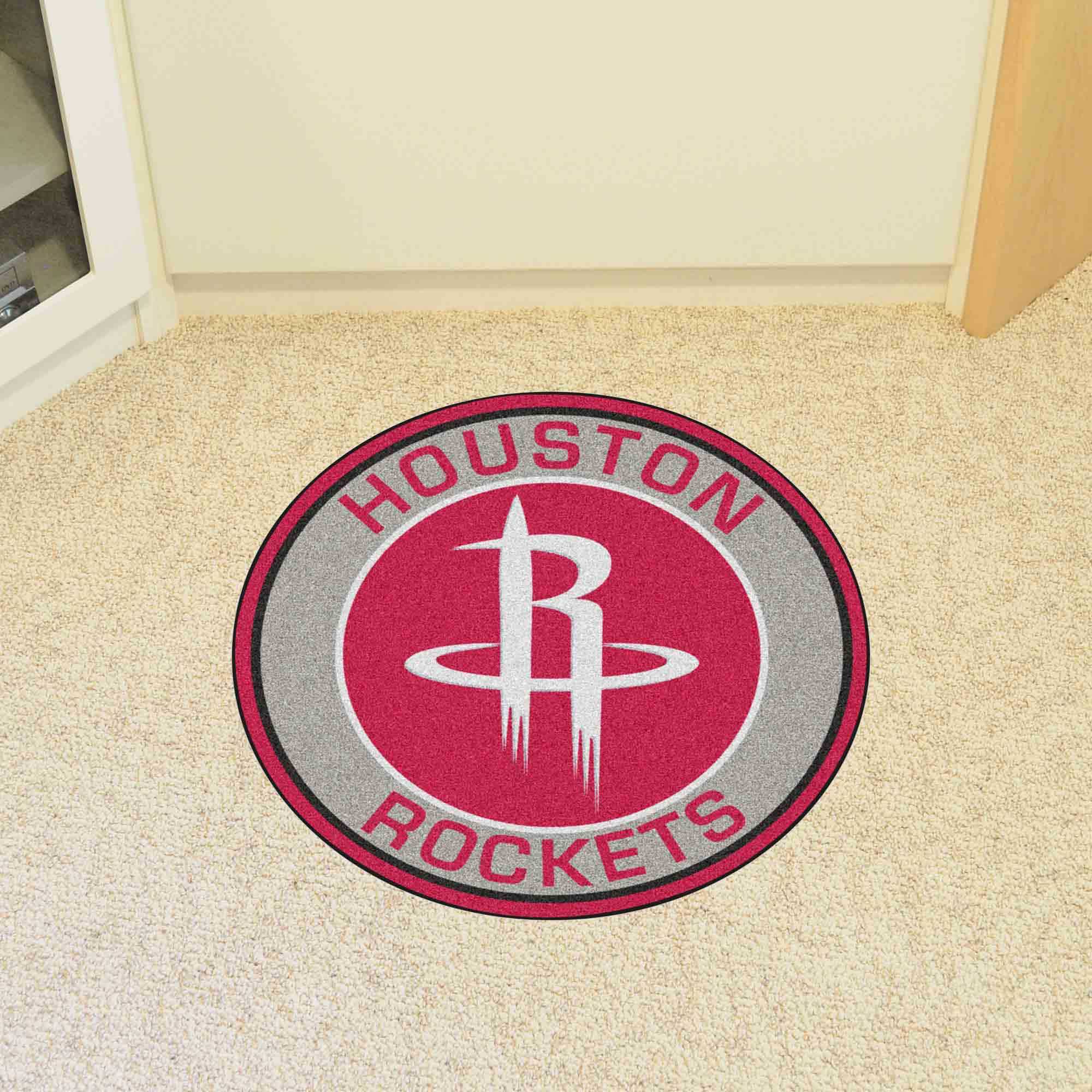 Houston Rockets Roundel Rug - 27in. Diameter