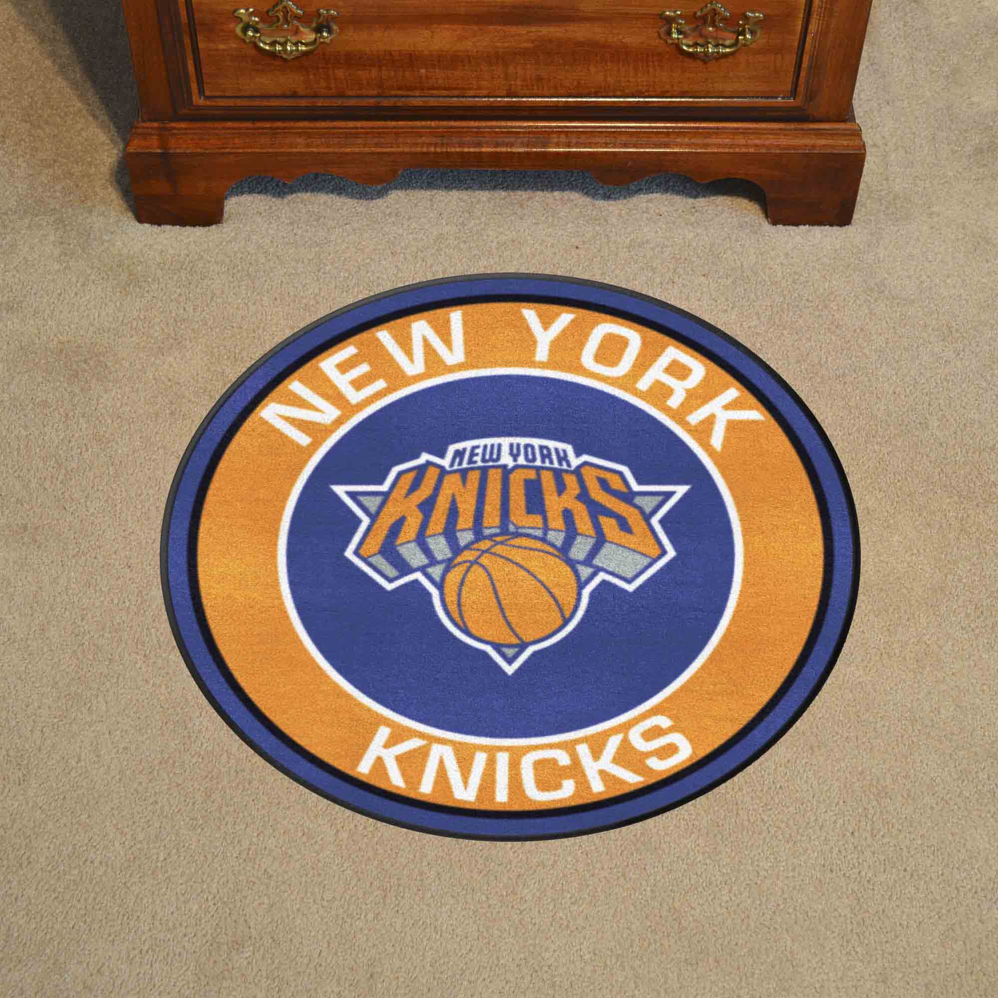 New York Knicks Roundel Rug - 27in. Diameter