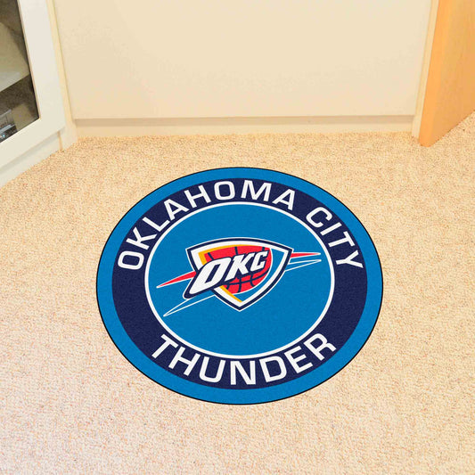 Oklahoma City Thunder Roundel Rug - 27in. Diameter - Oklahoma City Thunder