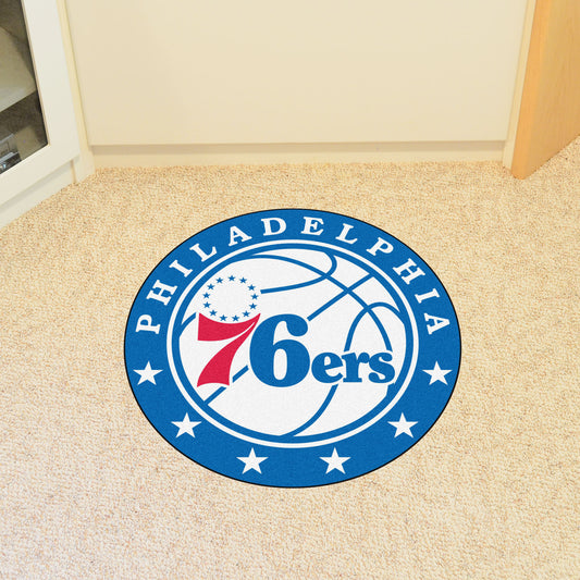 Philadelphia 76ers Roundel Rug - 27in. Diameter