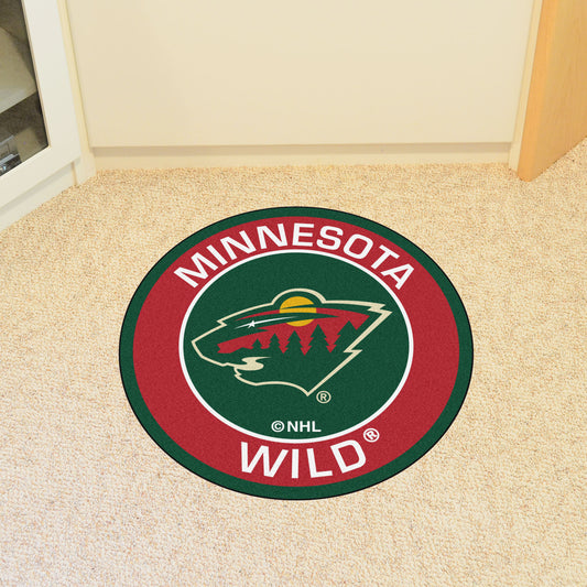 Minnesota Wild Roundel Rug - 27in. Diameter