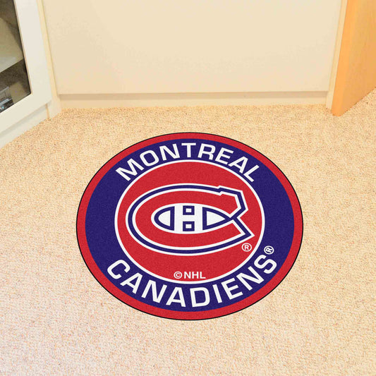 Montreal Canadiens Roundel Rug - 27in. Diameter