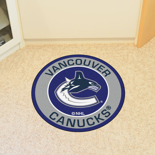 Vancouver Canucks Roundel Rug - 27in. Diameter