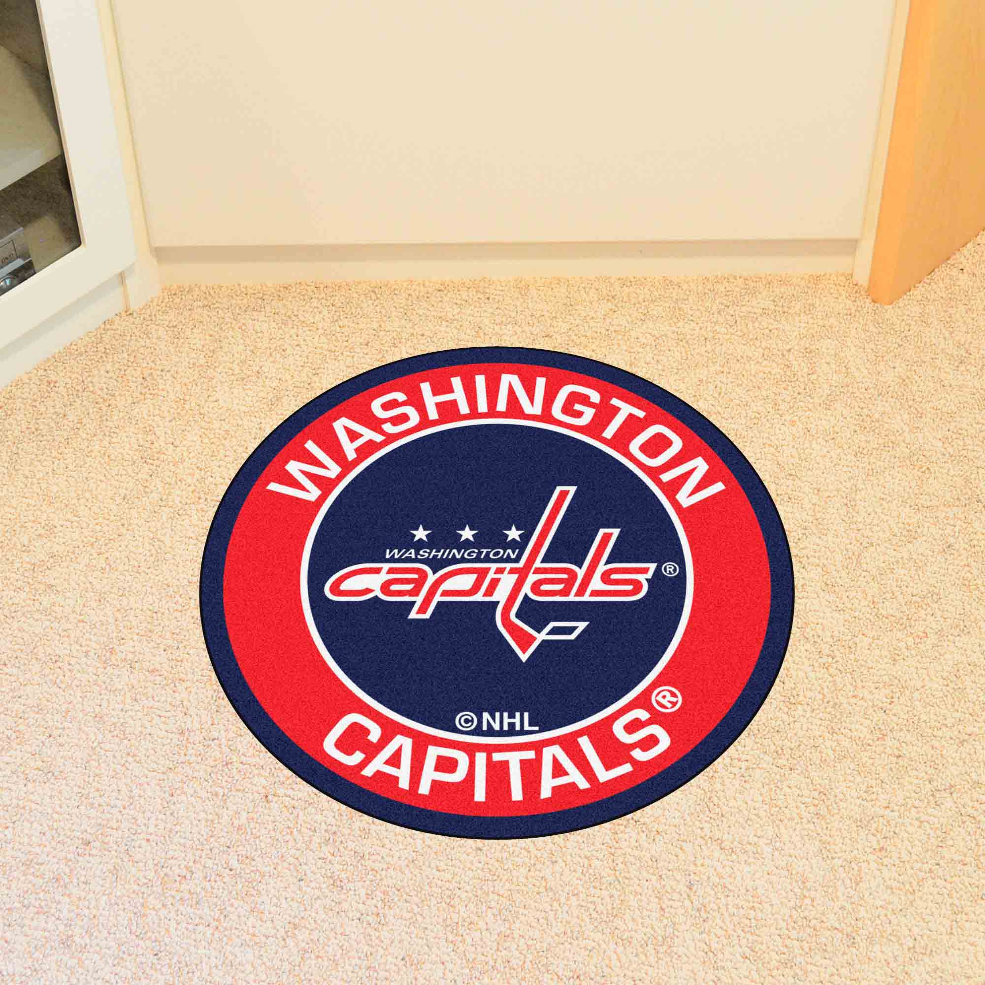 Washington Capitals Roundel Rug - 27in. Diameter