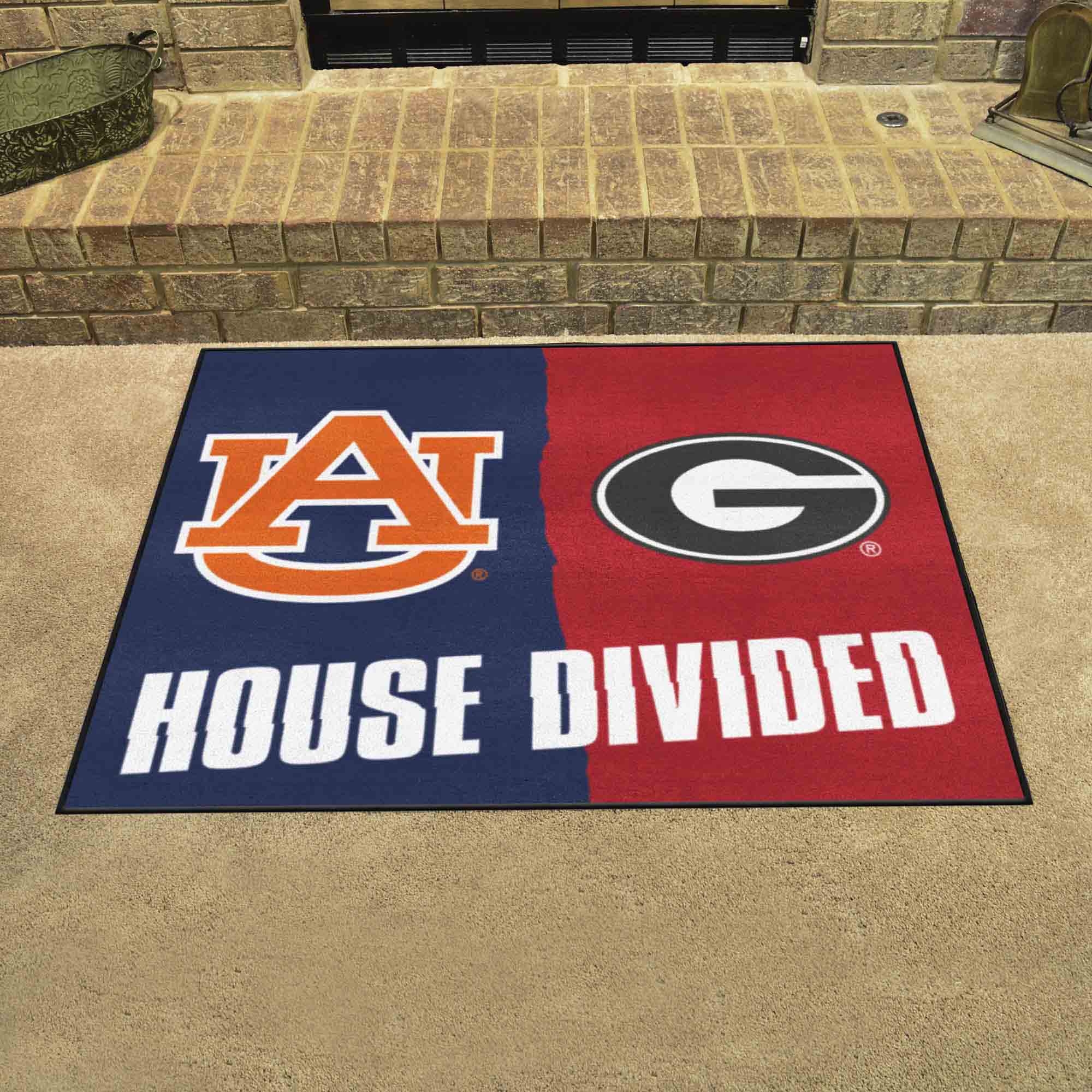 House Divided - Auburn / Georgia House Divided House Divided Rug - 34 in. x 42.5 in. - House Divided - Auburn / Georgia