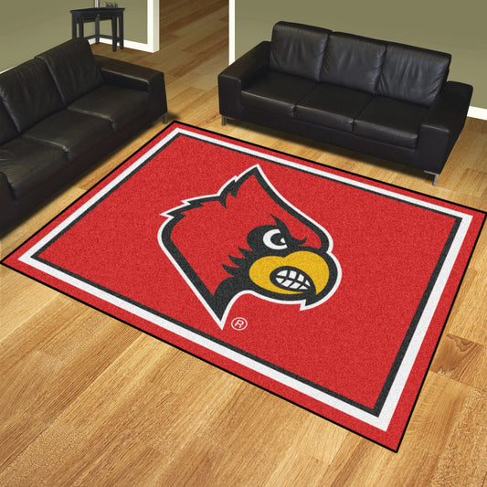 Louisville Cardinals 8ft. x 10 ft. Plush Area Rug