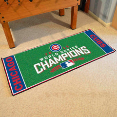 Chicago Cubs 2016 World Series Champions Baseball Runner Rug - 30in. x 72in. - Chicago Cubs