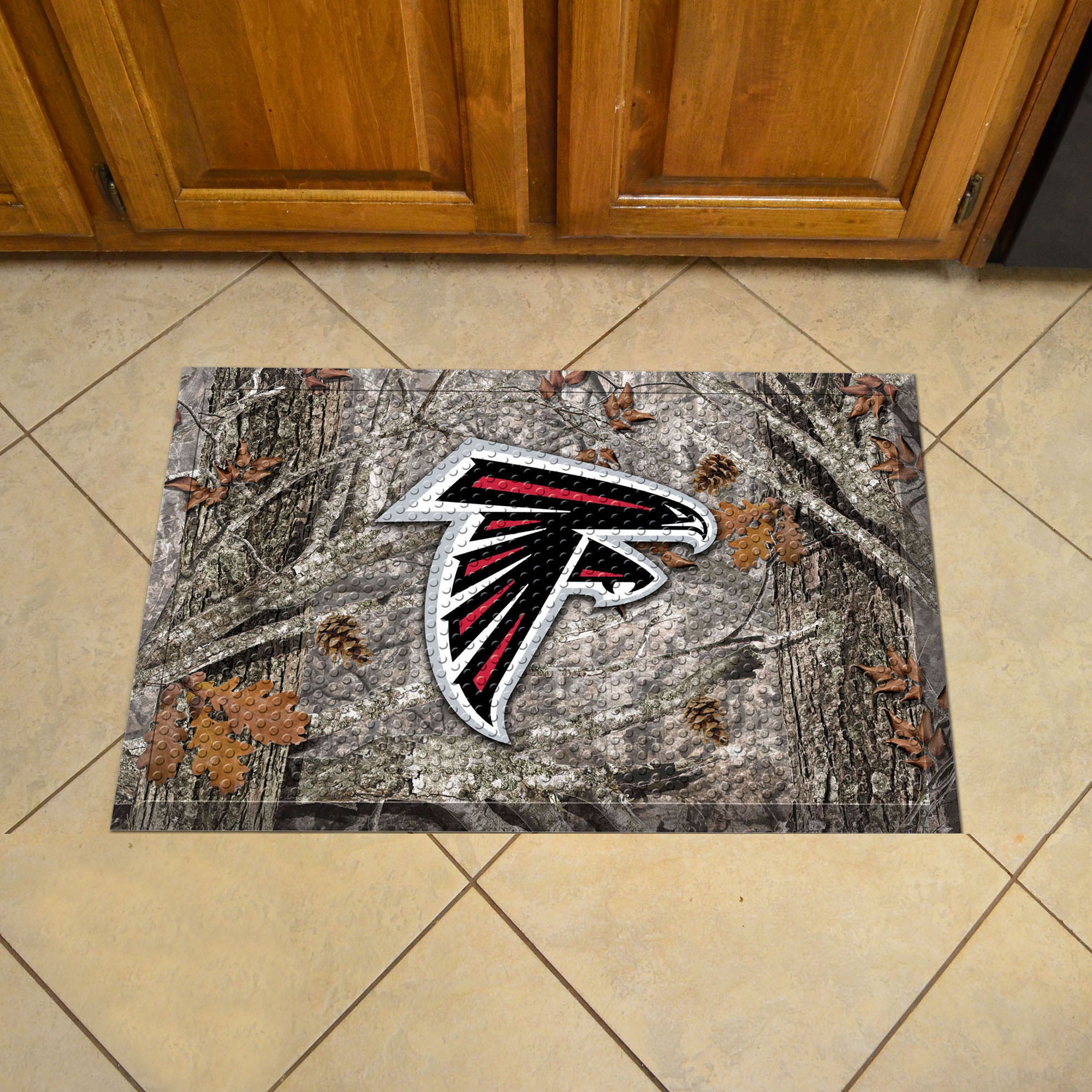 Atlanta Falcons Rubber Scraper Door Mat Camo - Atlanta Falcons