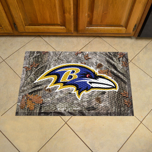 Baltimore Ravens Rubber Scraper Door Mat Camo