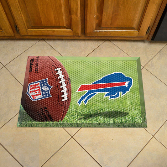 Buffalo Bills Rubber Scraper Door Mat - Buffalo Bills