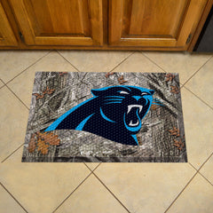 Carolina Panthers Rubber Scraper Door Mat Camo - Carolina Panthers