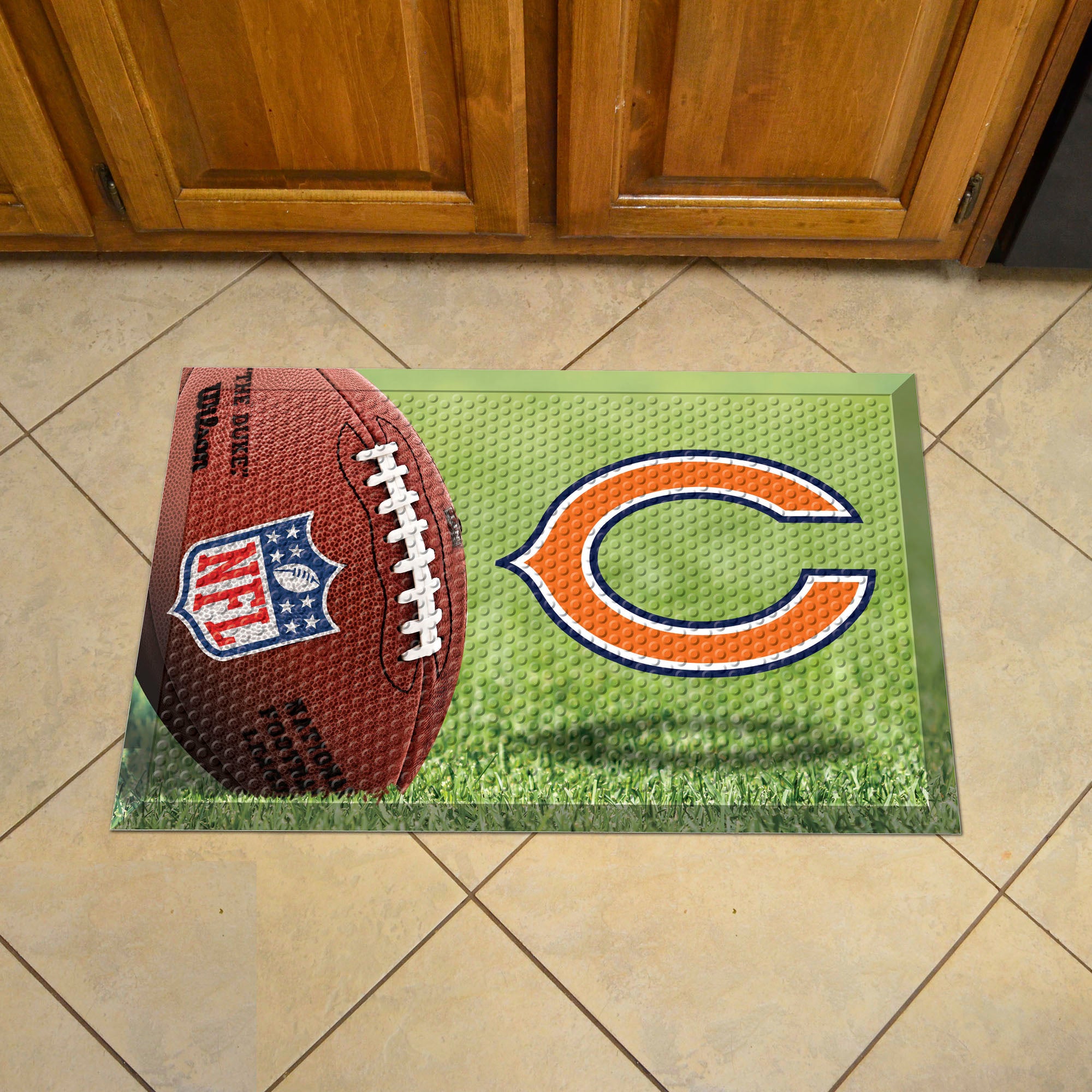 Chicago Bears Rubber Scraper Door Mat - Chicago Bears