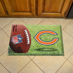 Chicago Bears Rubber Scraper Door Mat