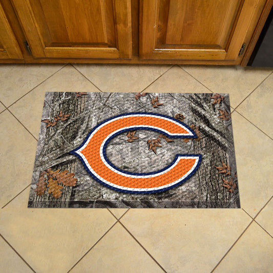 Chicago Bears Rubber Scraper Door Mat Camo - Chicago Bears