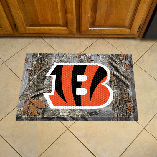 Cincinnati Bengals Rubber Scraper Door Mat Camo