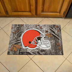 Cleveland Browns Rubber Scraper Door Mat Camo