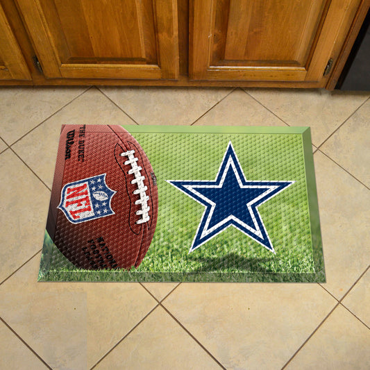 Dallas Cowboys Rubber Scraper Door Mat - Dallas Cowboys