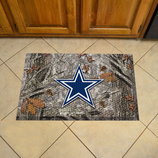 Dallas Cowboys Rubber Scraper Door Mat Camo - Dallas Cowboys